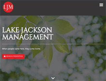 Tablet Screenshot of lakejacksonmanagement.com